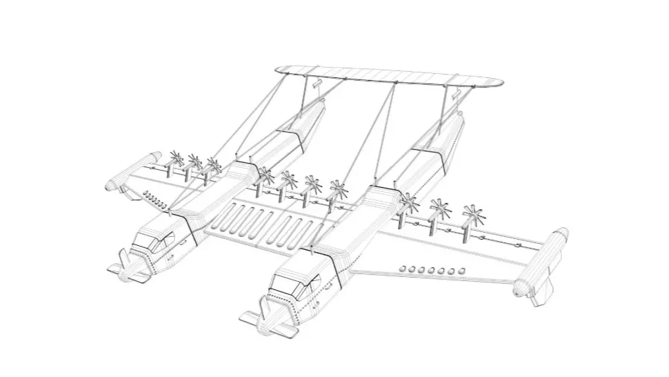 Liberty Lifter DARPA Seaplane 3D model_6