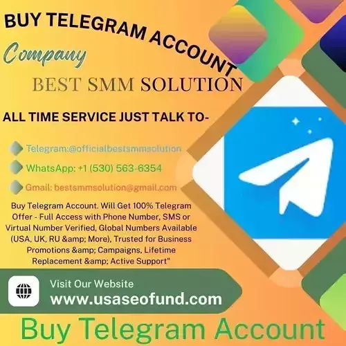 Buy Telegram Account BEST SMM SOLUTION Low-poly 3D model