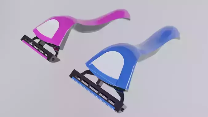  Shaving Razor Low-poly 3D model