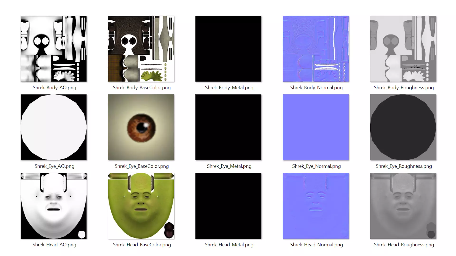 Shrek Low-poly 3D model_10