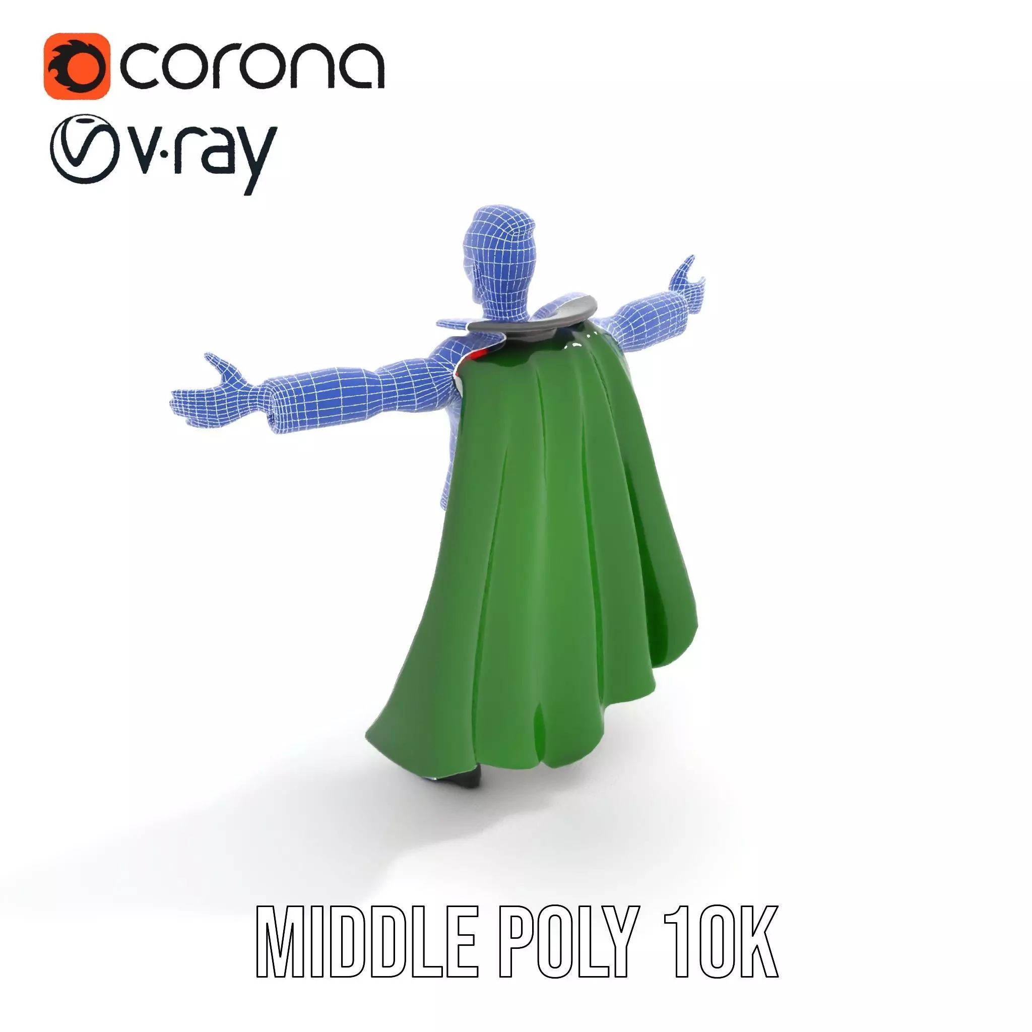 Vampire Character in Red Suit Model Pack Low-poly 3D model_27