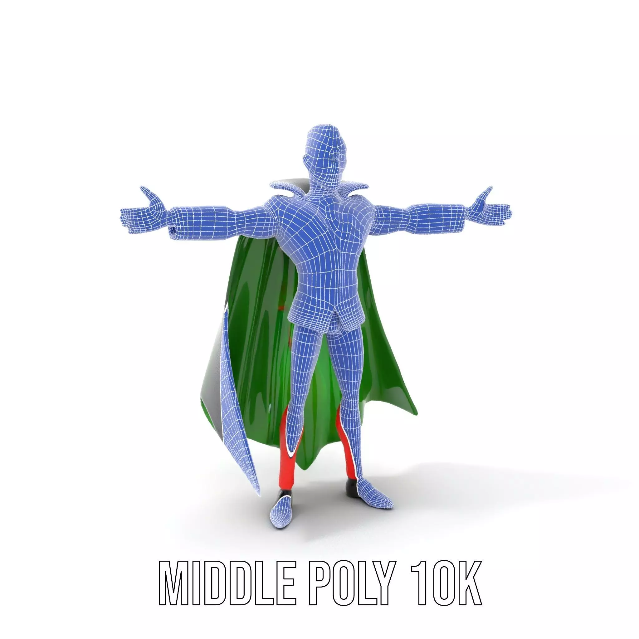 Vampire Character in Red Suit Model Pack Low-poly 3D model_18