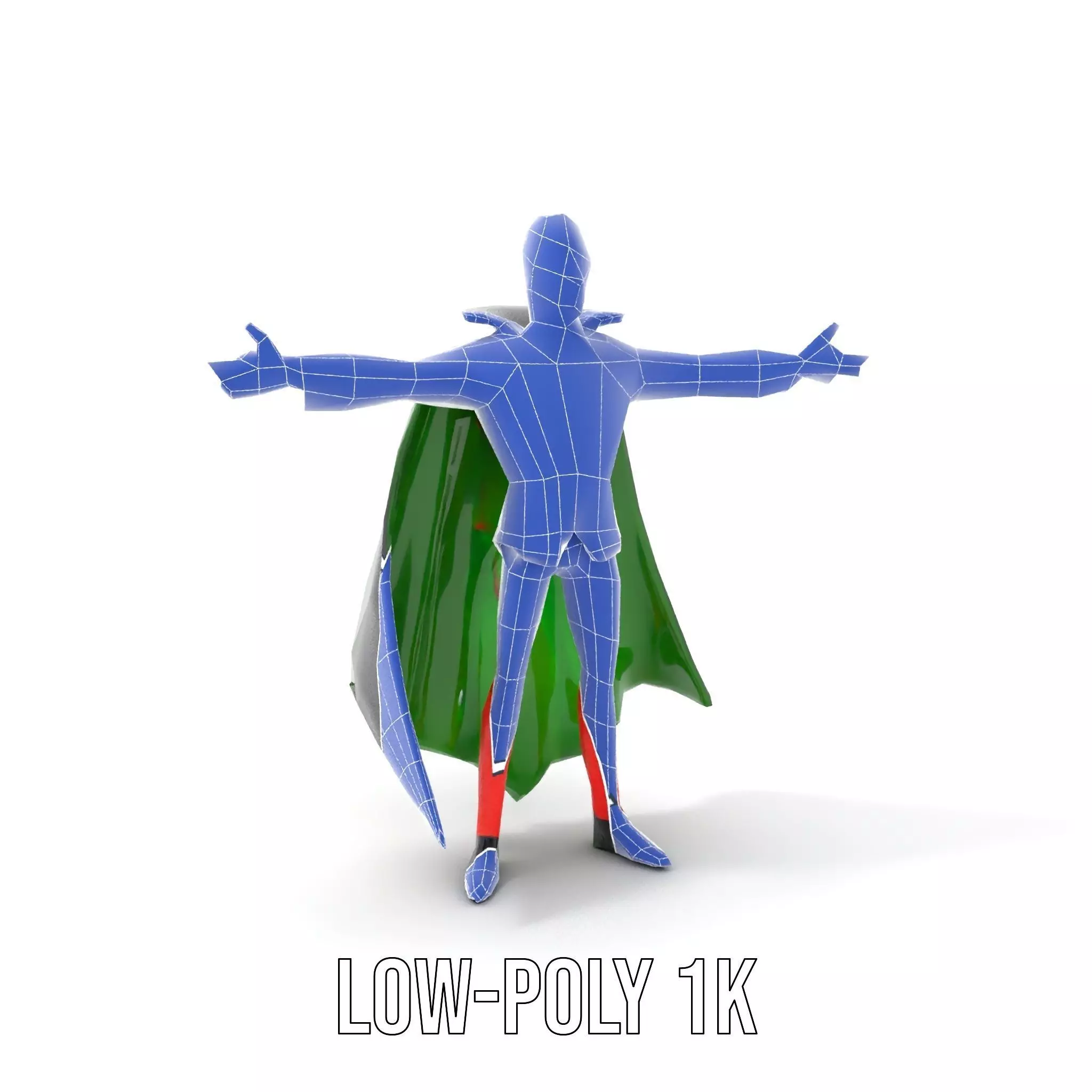 Vampire Character in Red Suit Model Pack Low-poly 3D model_14