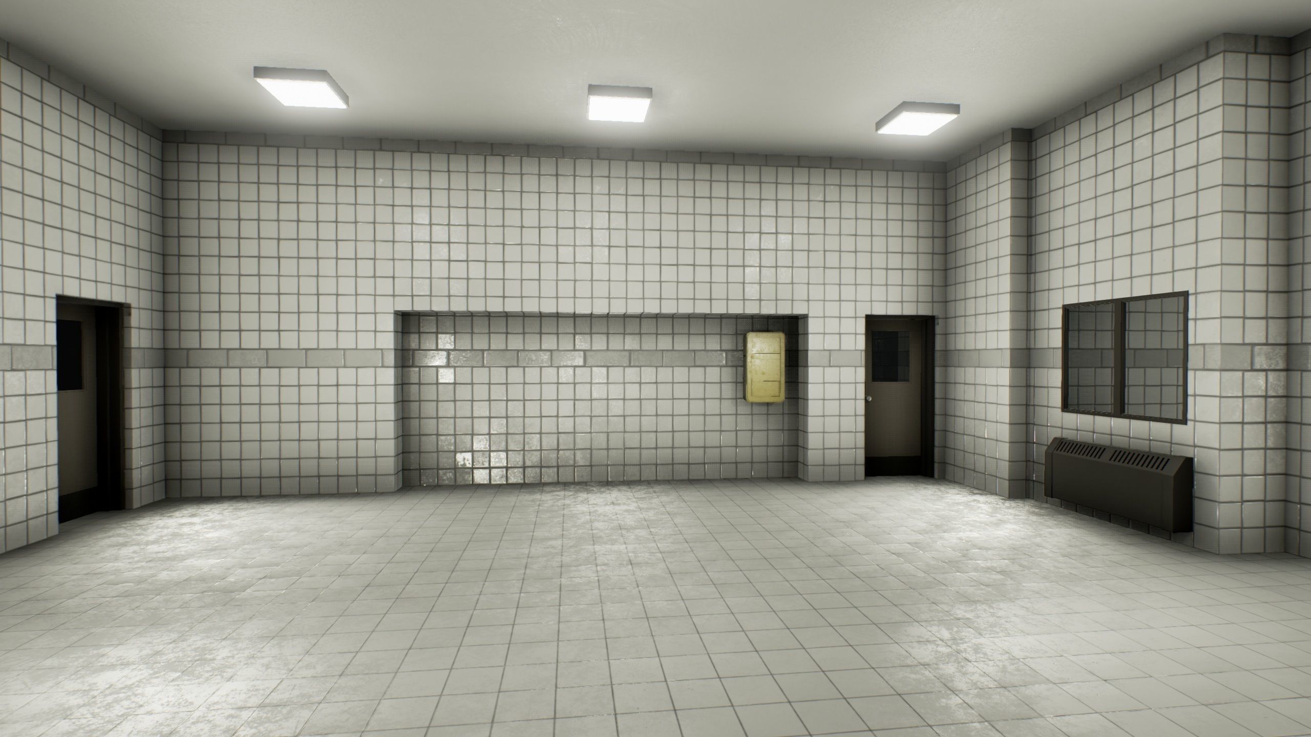 Facility interior modular UE4 Low-poly 3D model_4