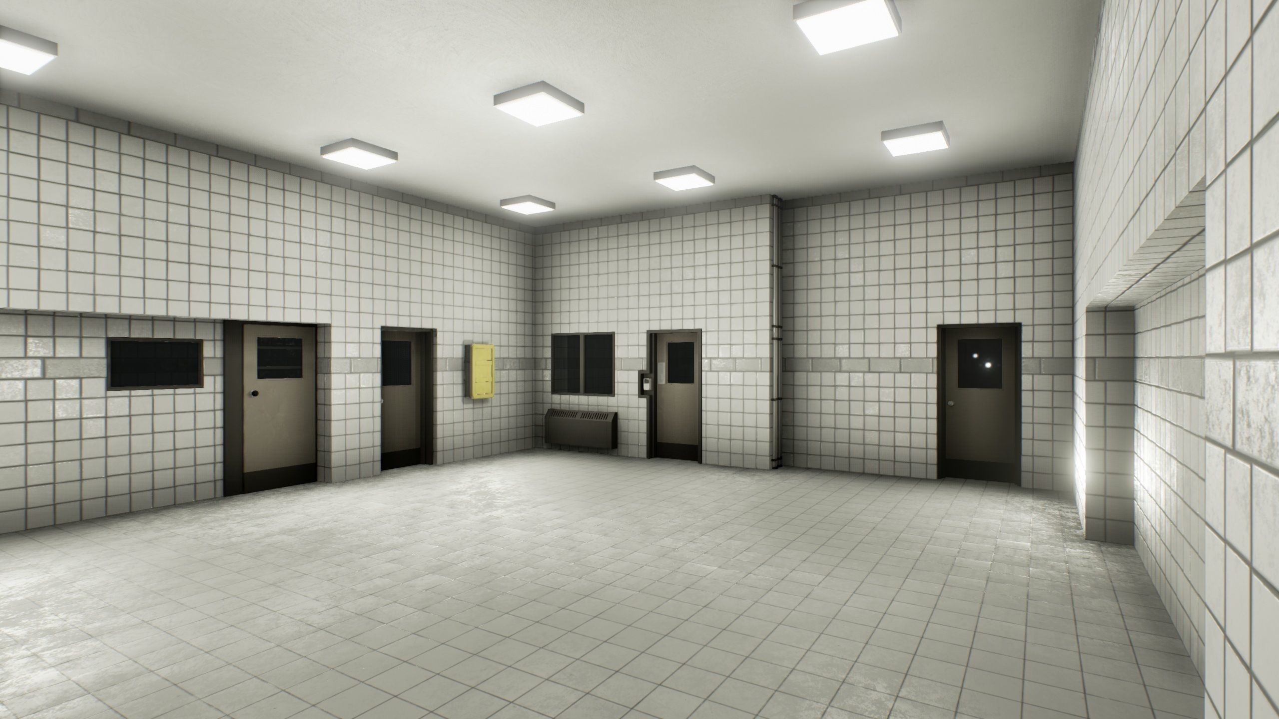 Facility interior modular UE4 Low-poly 3D model_5