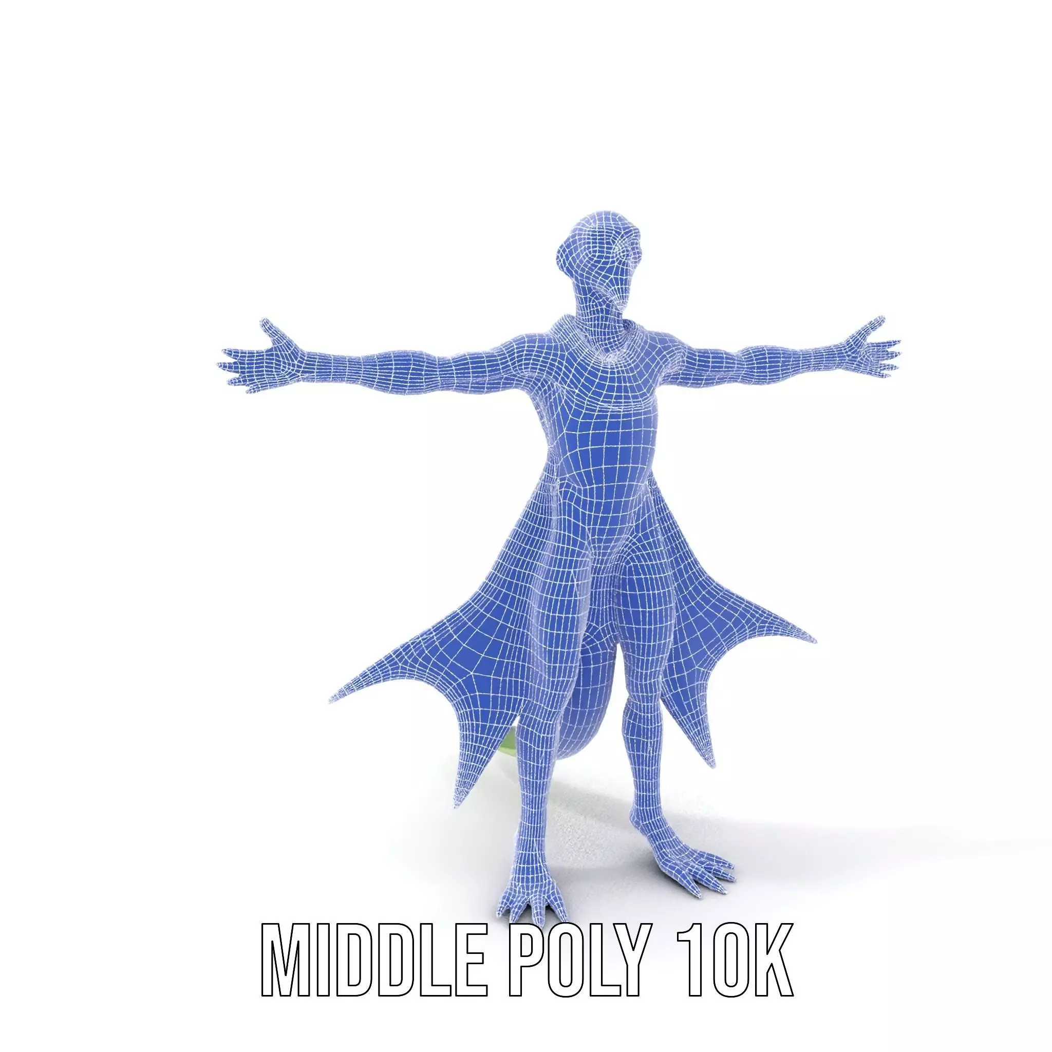 Alien Reptile Creature with Cape Model Pack Low-poly 3D model_12