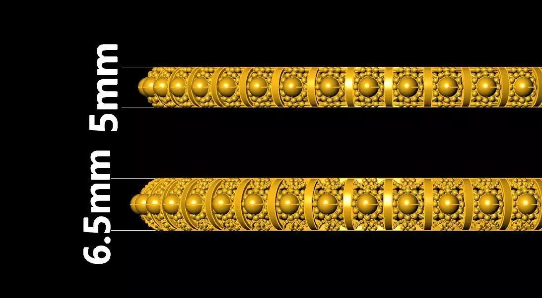 Traditional indian Bangle for Women 3D print model_4