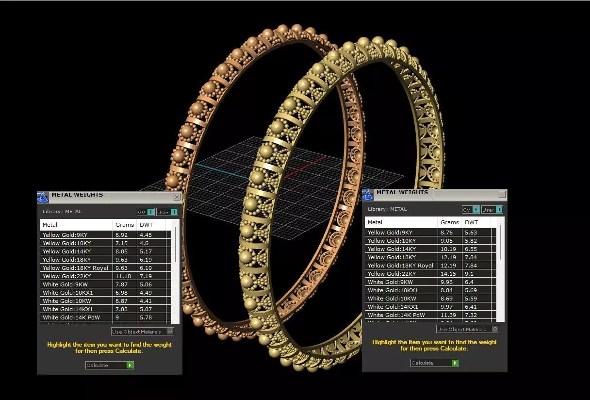 Traditional indian Bangle for Women 3D print model_3