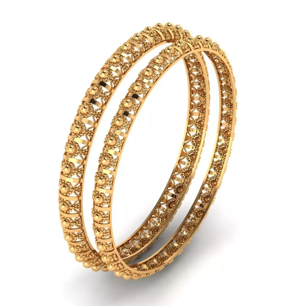 Traditional indian Bangle for Women 3D print model_0