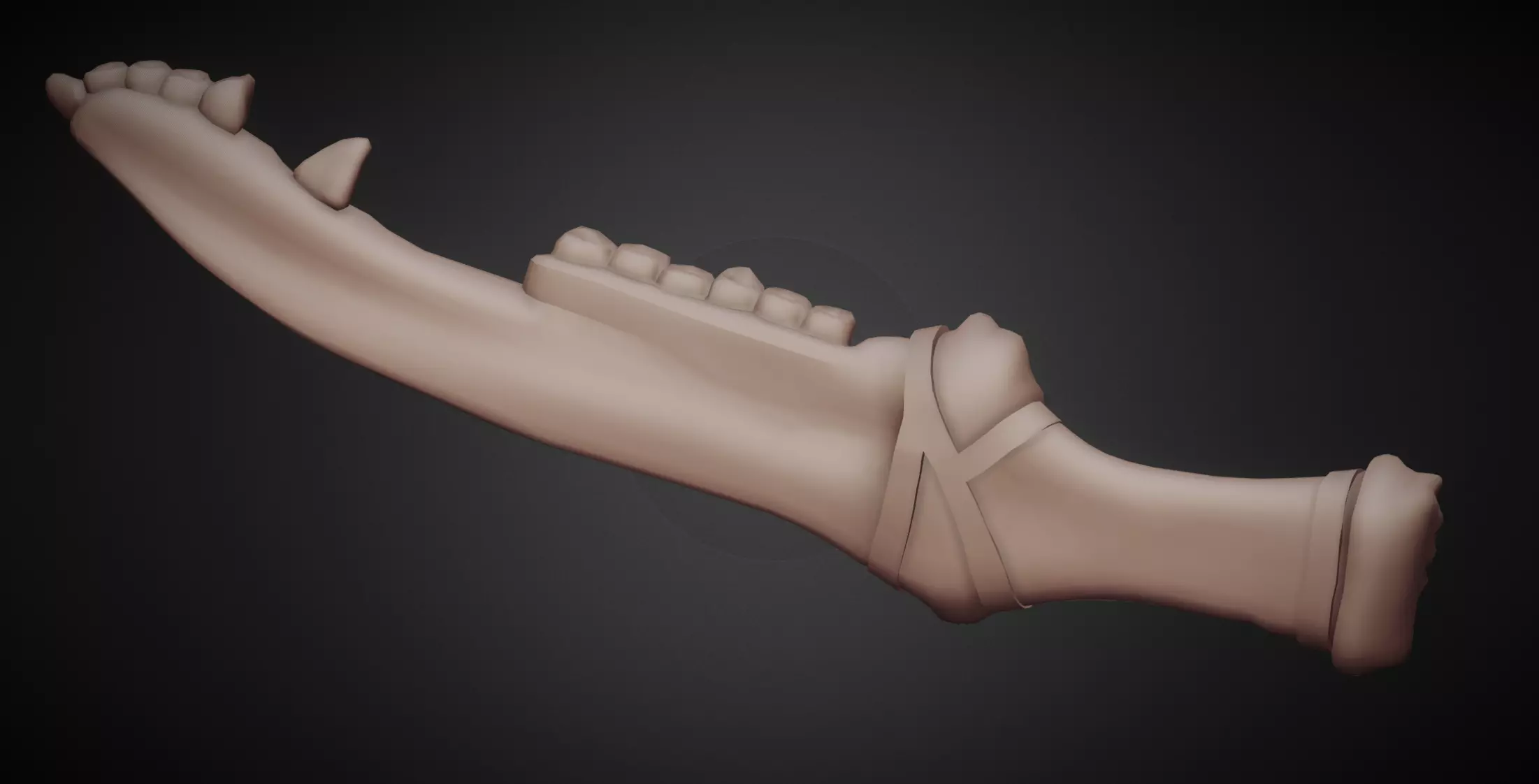 The First Blade - Supernatural Weapon Low-poly 3D model_3