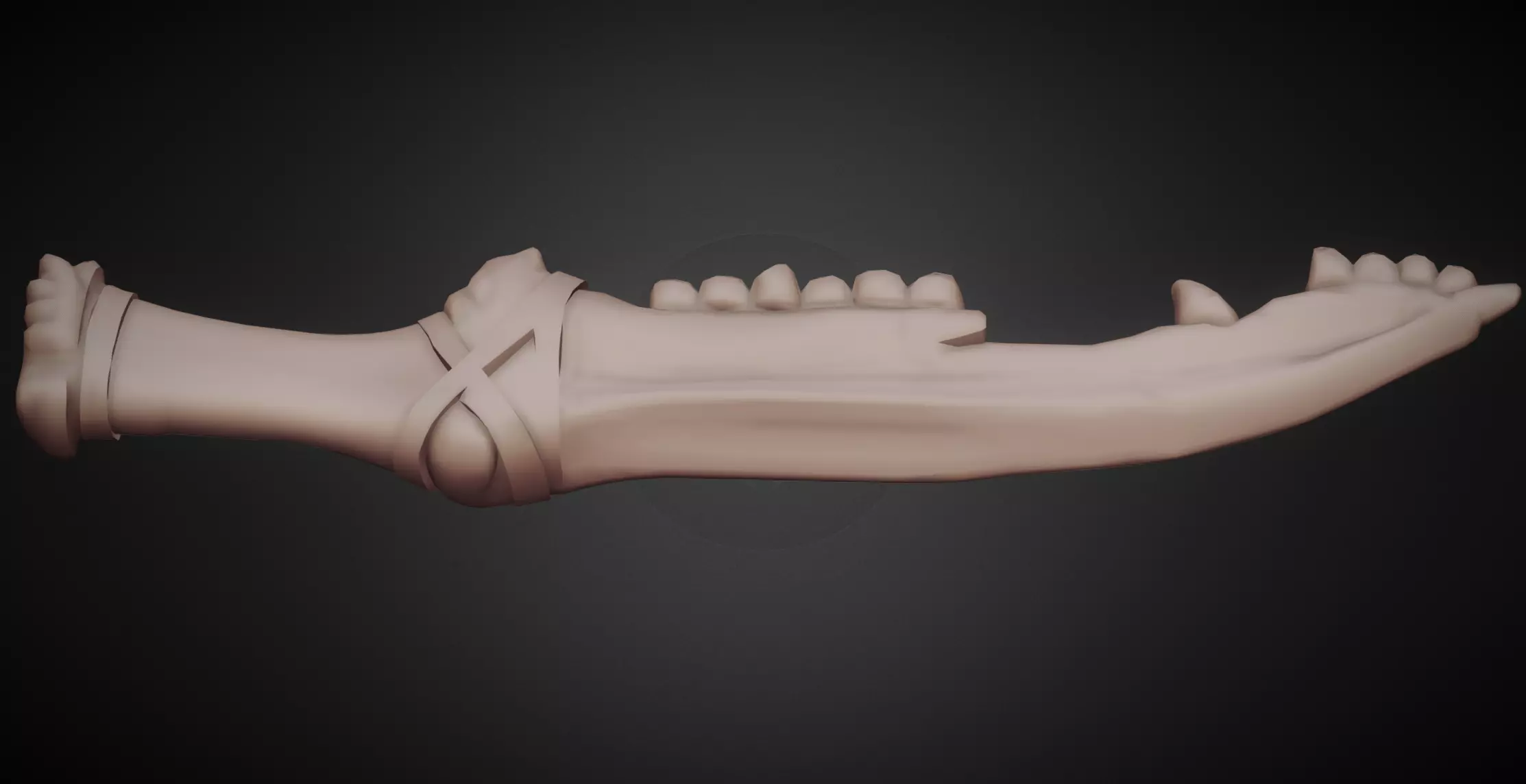 The First Blade - Supernatural Weapon Low-poly 3D model_4