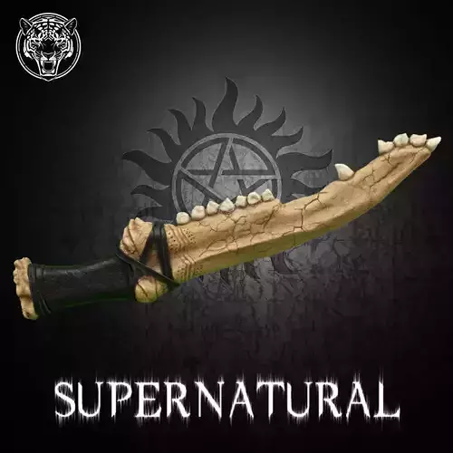 The First Blade - Supernatural Weapon Low-poly 3D model The First Blade - Supernatural Weapon Low-poly 3D model