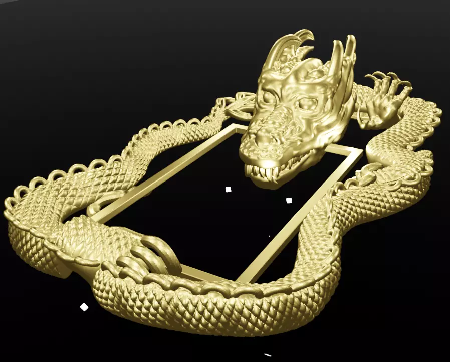 Dragon Pendant 3D Model 3D print model_10