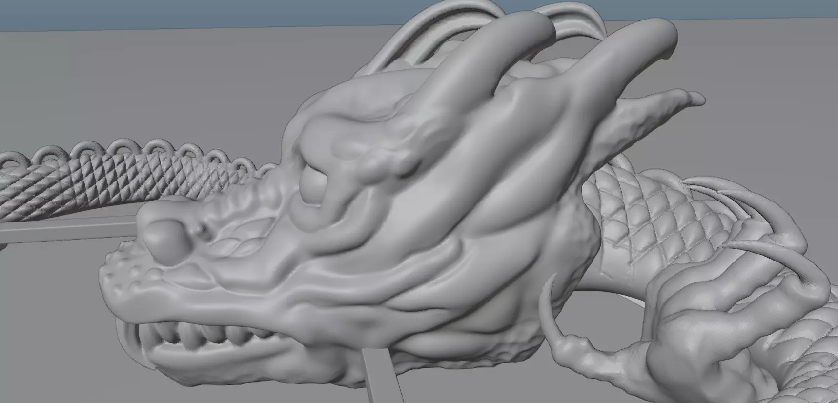 Dragon Pendant 3D Model 3D print model_8