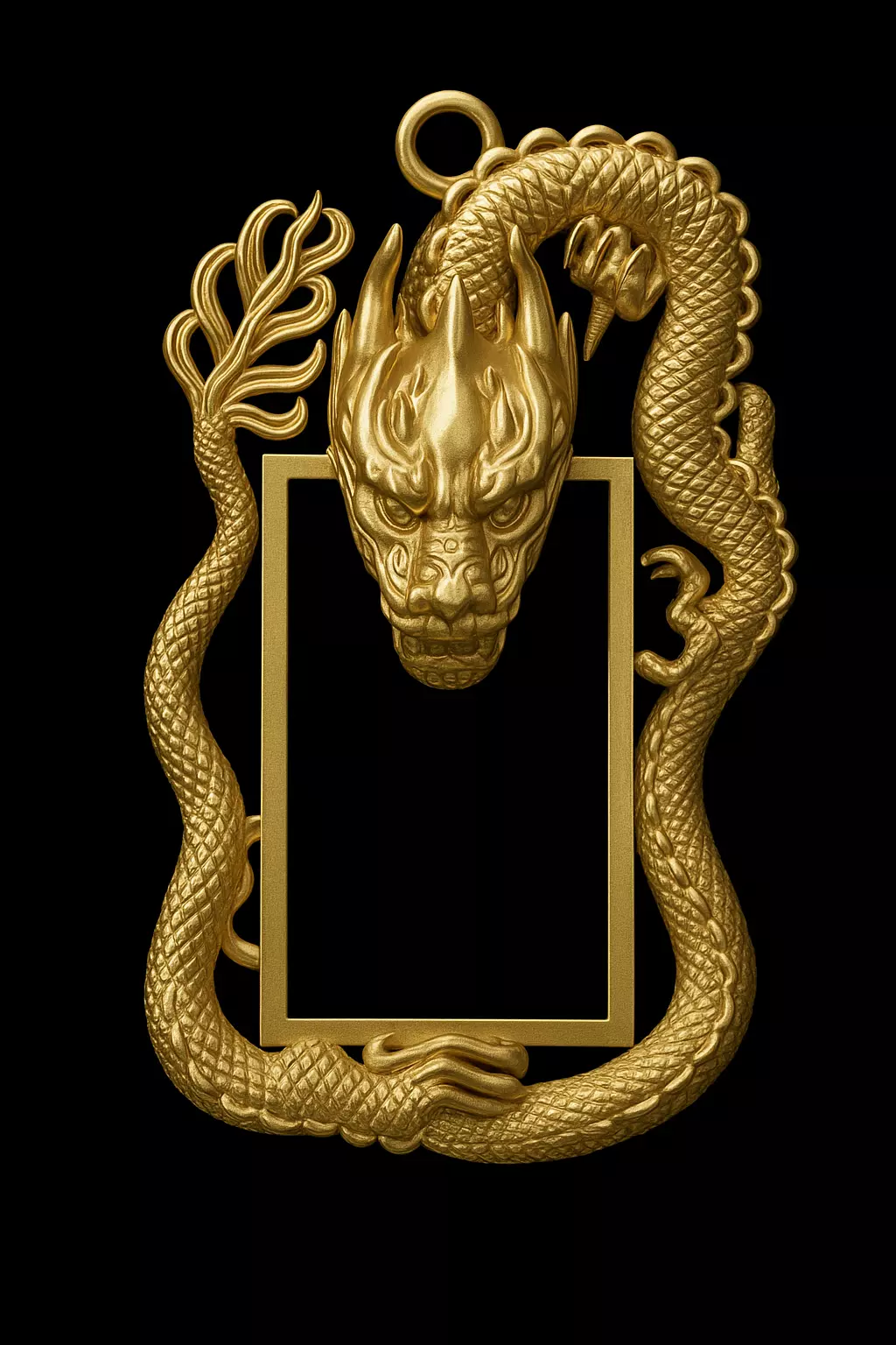 Dragon Pendant 3D Model 3D print model_3