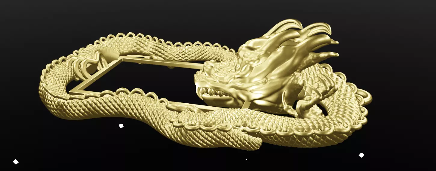 Dragon Pendant 3D Model 3D print model_22
