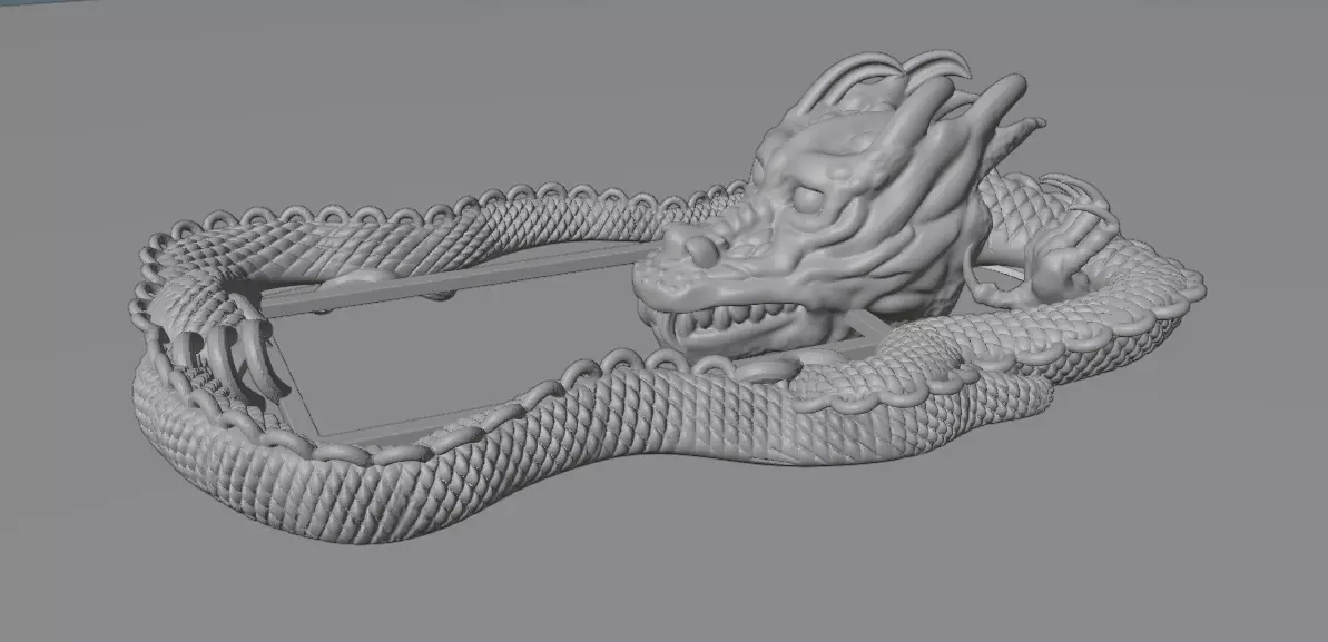 Dragon Pendant 3D Model 3D print model_24