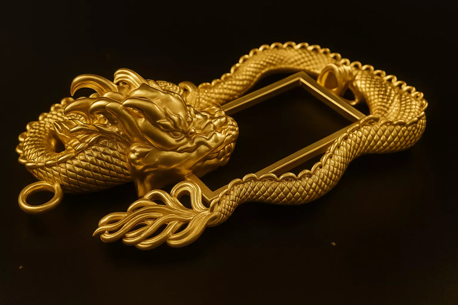 Dragon Pendant 3D Model 3D print model_2