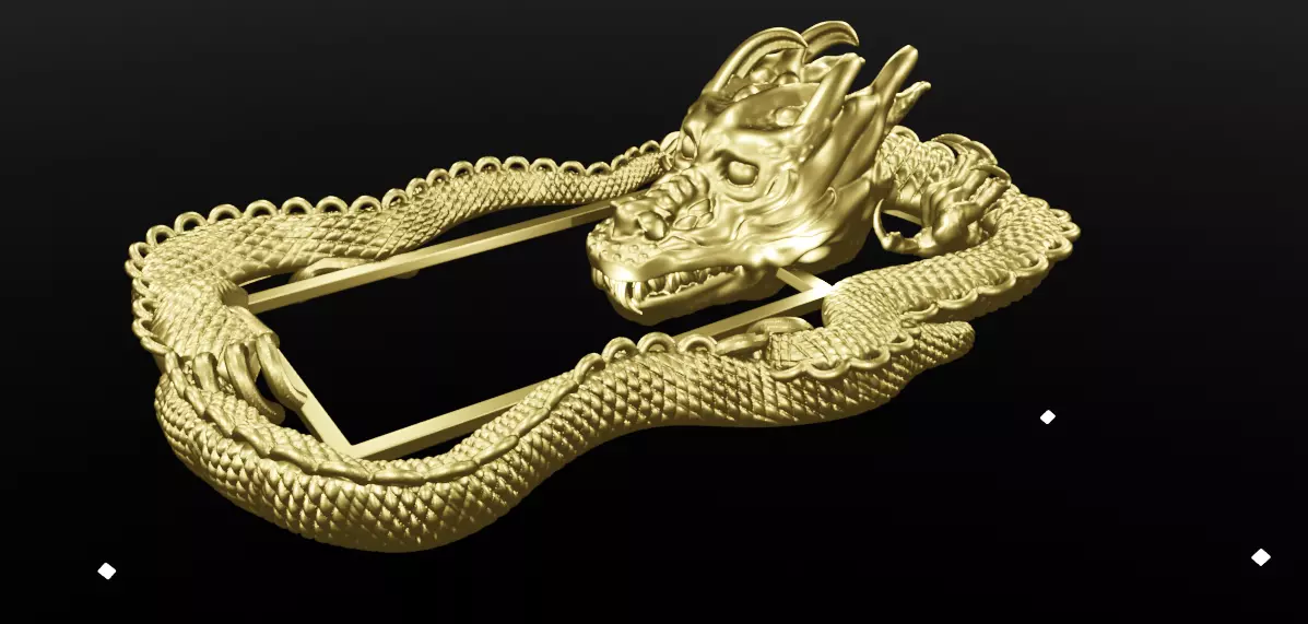 Dragon Pendant 3D Model 3D print model_14