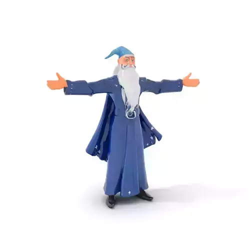 Wizard Character Model Pack with Detailed Robes and Accessories