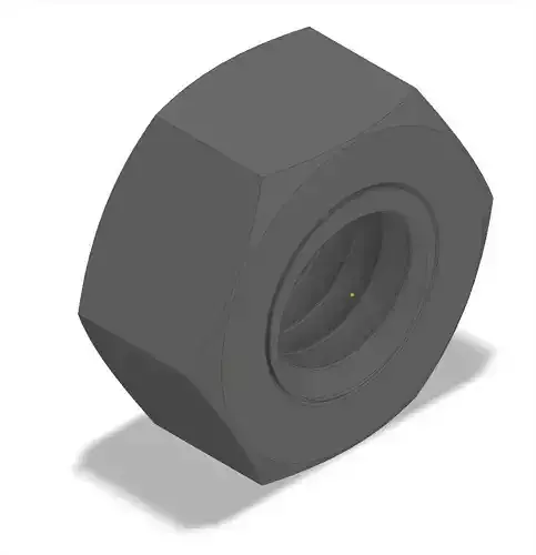 Hexagonal Nut M5 3D model