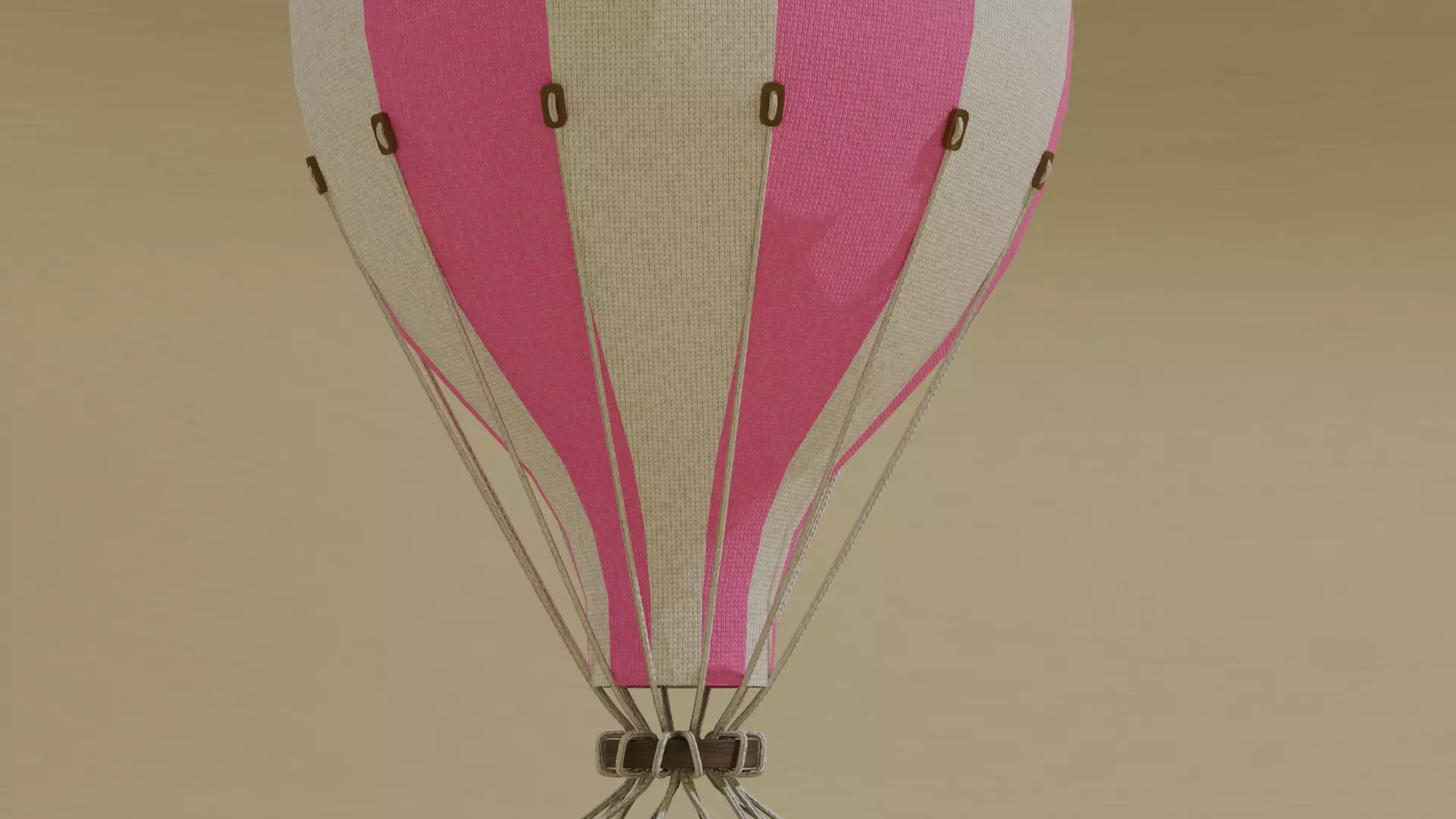 Hot Air Balloon Decoration Low-poly 3D model_8