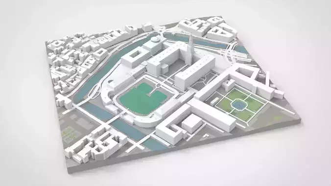 Christiansborg royal palace  Copenhagen Denmark 3D model 3