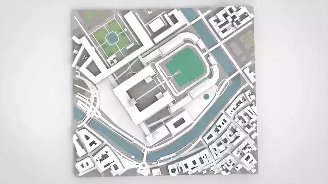 Christiansborg royal palace  Copenhagen Denmark 3D model 7
