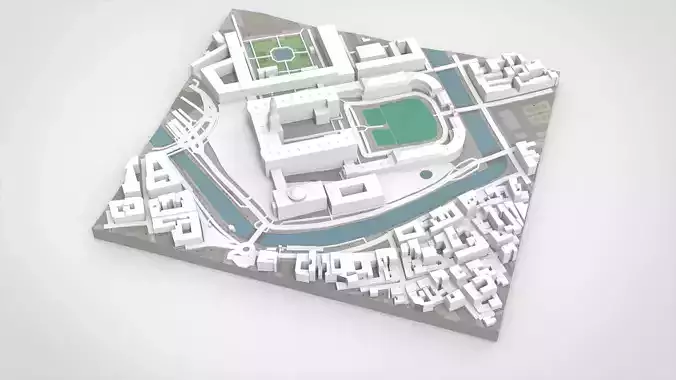 Christiansborg royal palace  Copenhagen Denmark 3D model 5