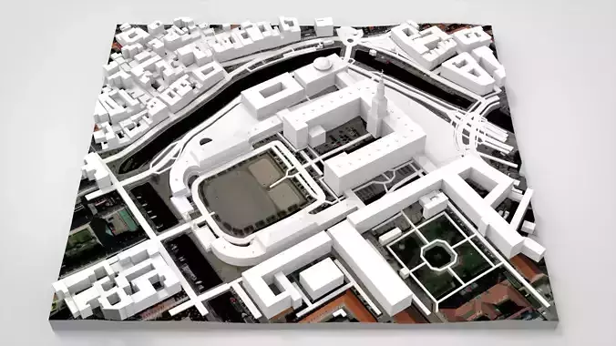 Christiansborg royal palace  Copenhagen Denmark 3D model 6