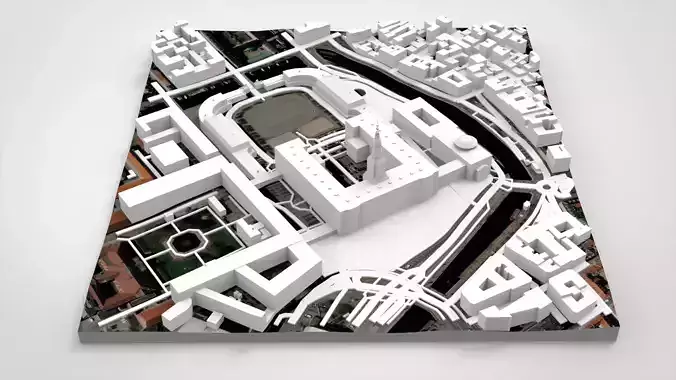 Christiansborg royal palace  Copenhagen Denmark 3D model 4