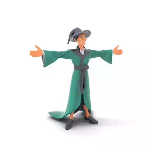Stylish Wizard Character Model Pack with Hat and Robe