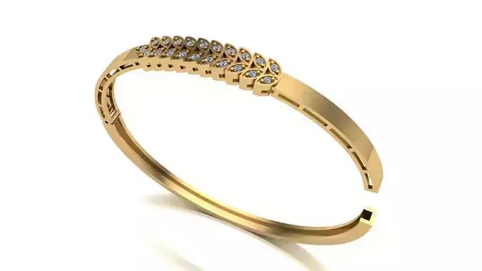 Beautiful Diamond Bangle Style Bracelet
