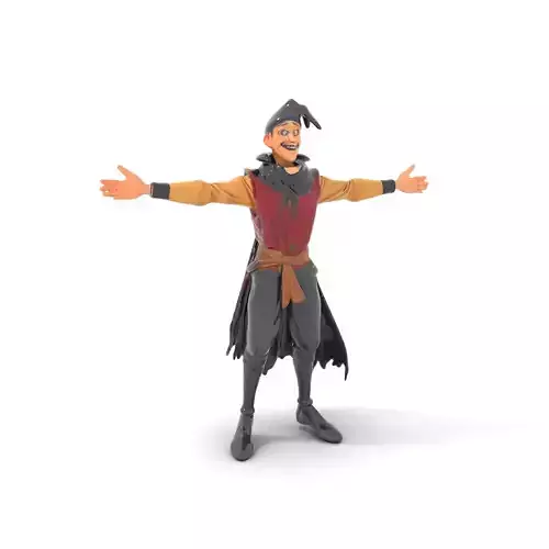 Animated Elf Character Model Pack for Game Development Low-poly 3D model
