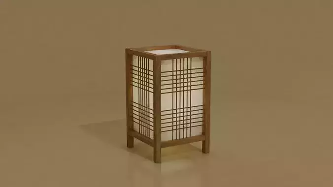 Bamboo Woven Japanese Table Lamp