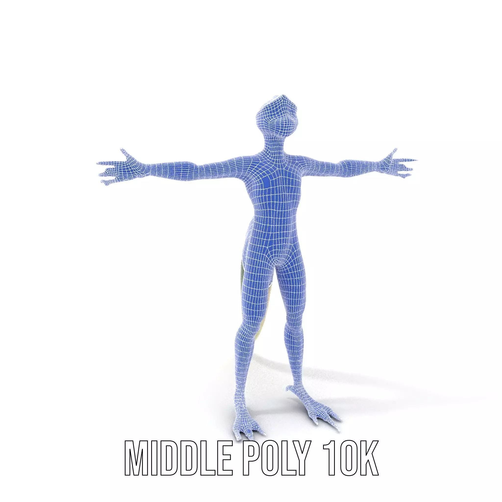 Colorful Reptilian Humanoid Model Pack Low-poly 3D model_24
