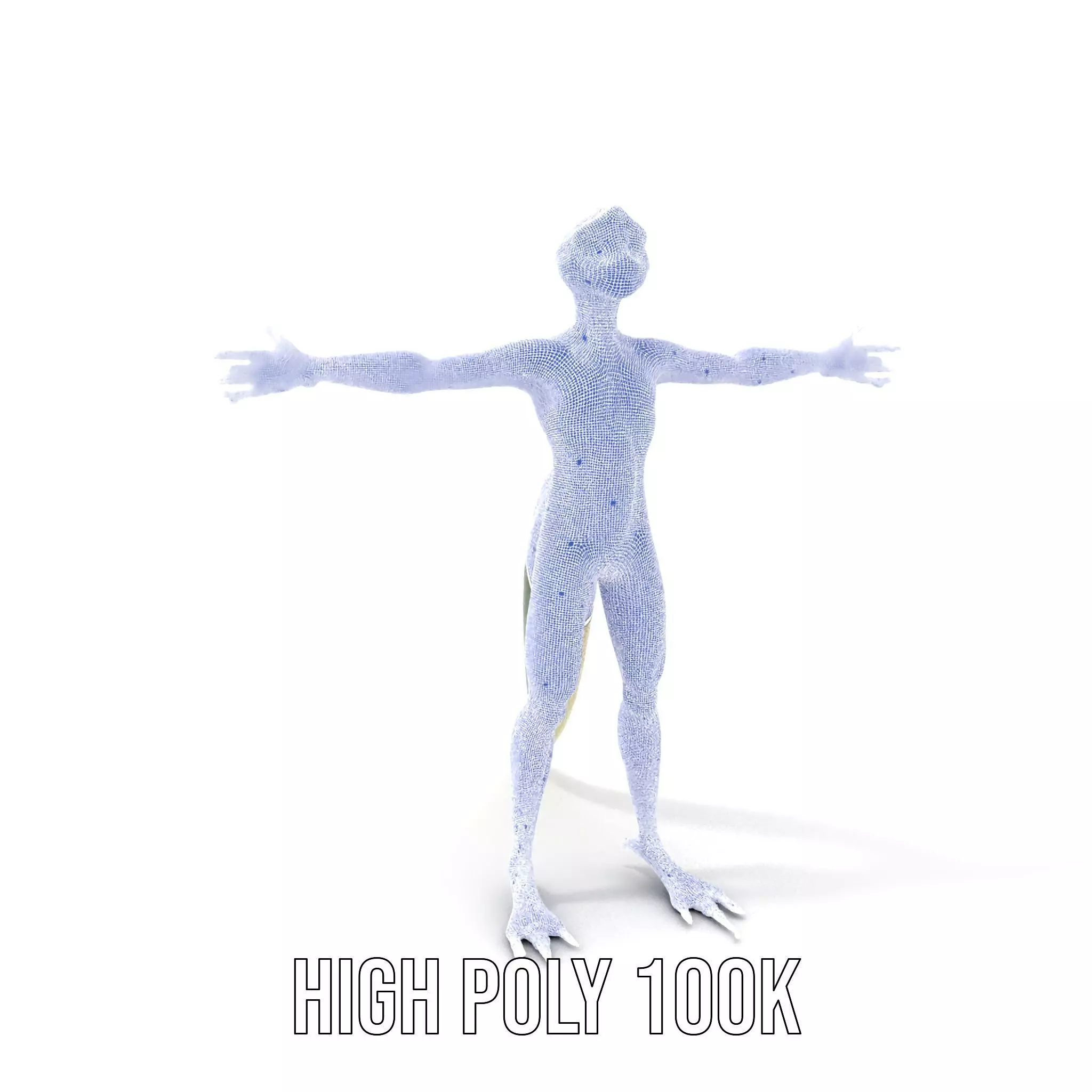 Colorful Reptilian Humanoid Model Pack Low-poly 3D model_4