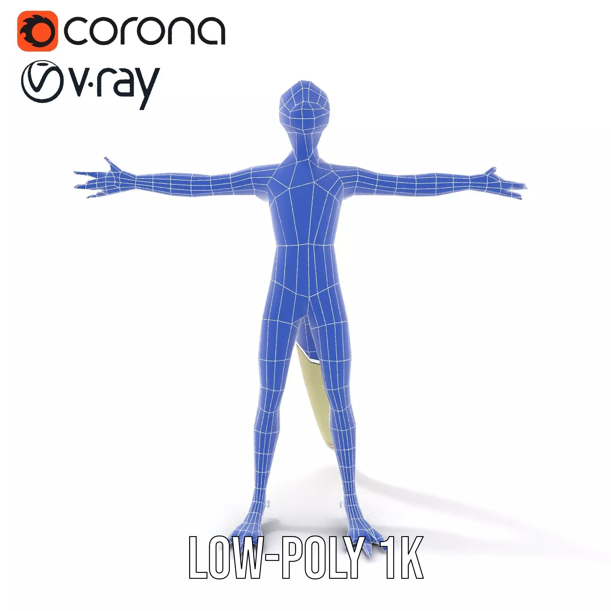 Colorful Reptilian Humanoid Model Pack Low-poly 3D model_27