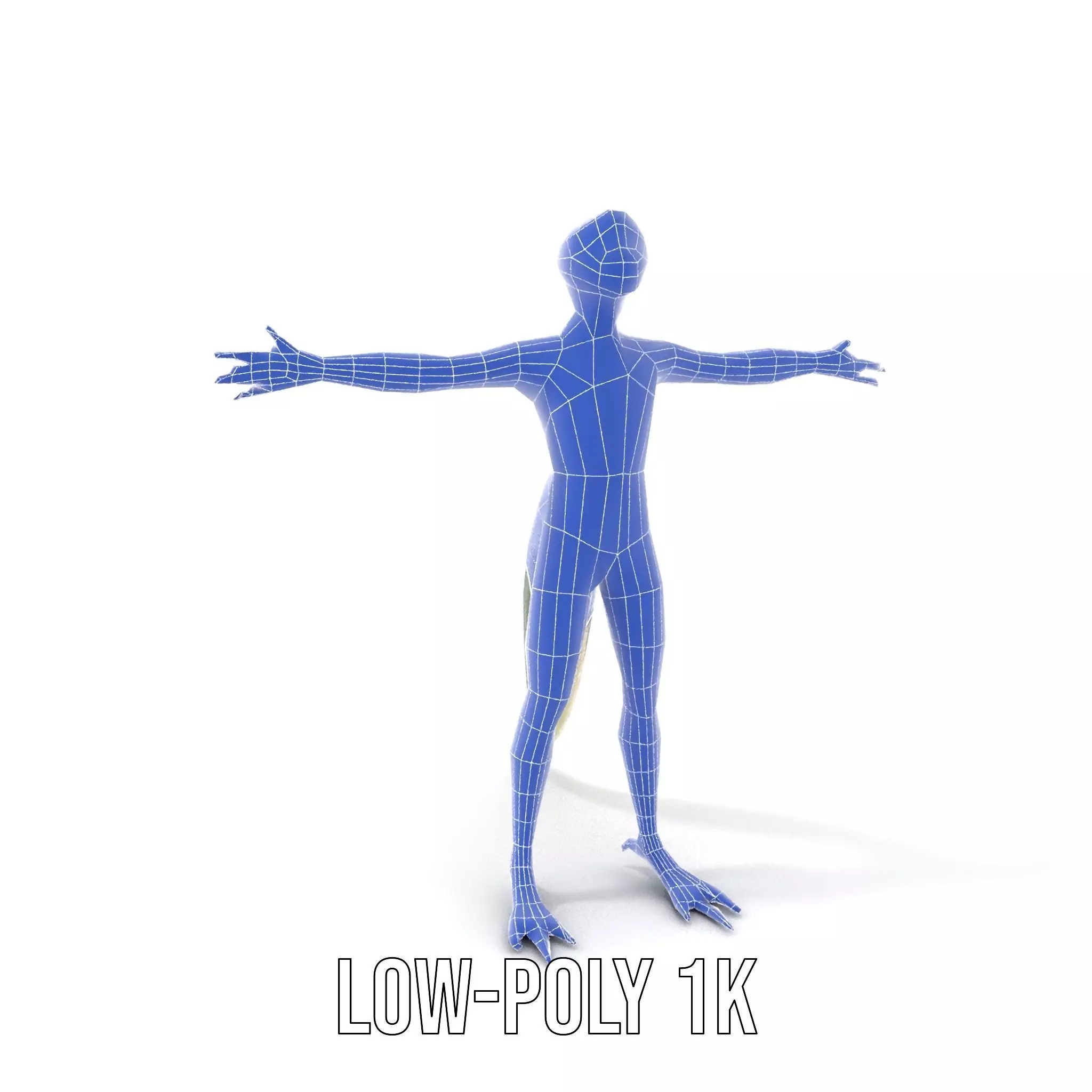 Colorful Reptilian Humanoid Model Pack Low-poly 3D model_25