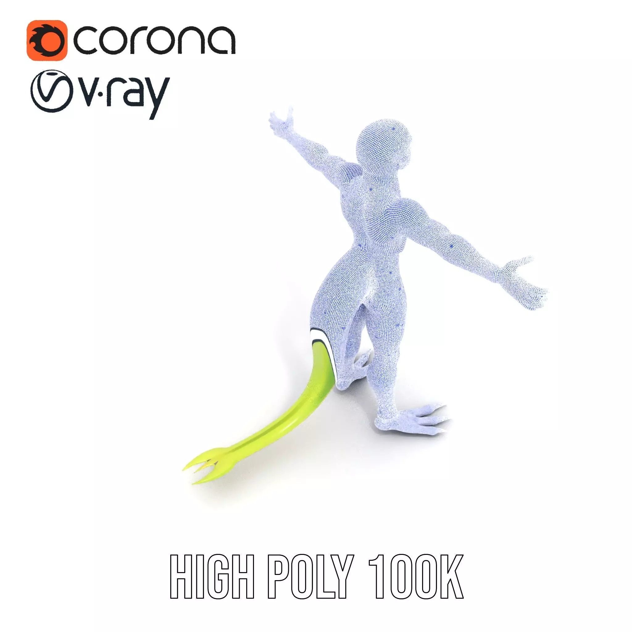 Extraterrestrial Reptilian Model Pack Low-poly 3D model_23