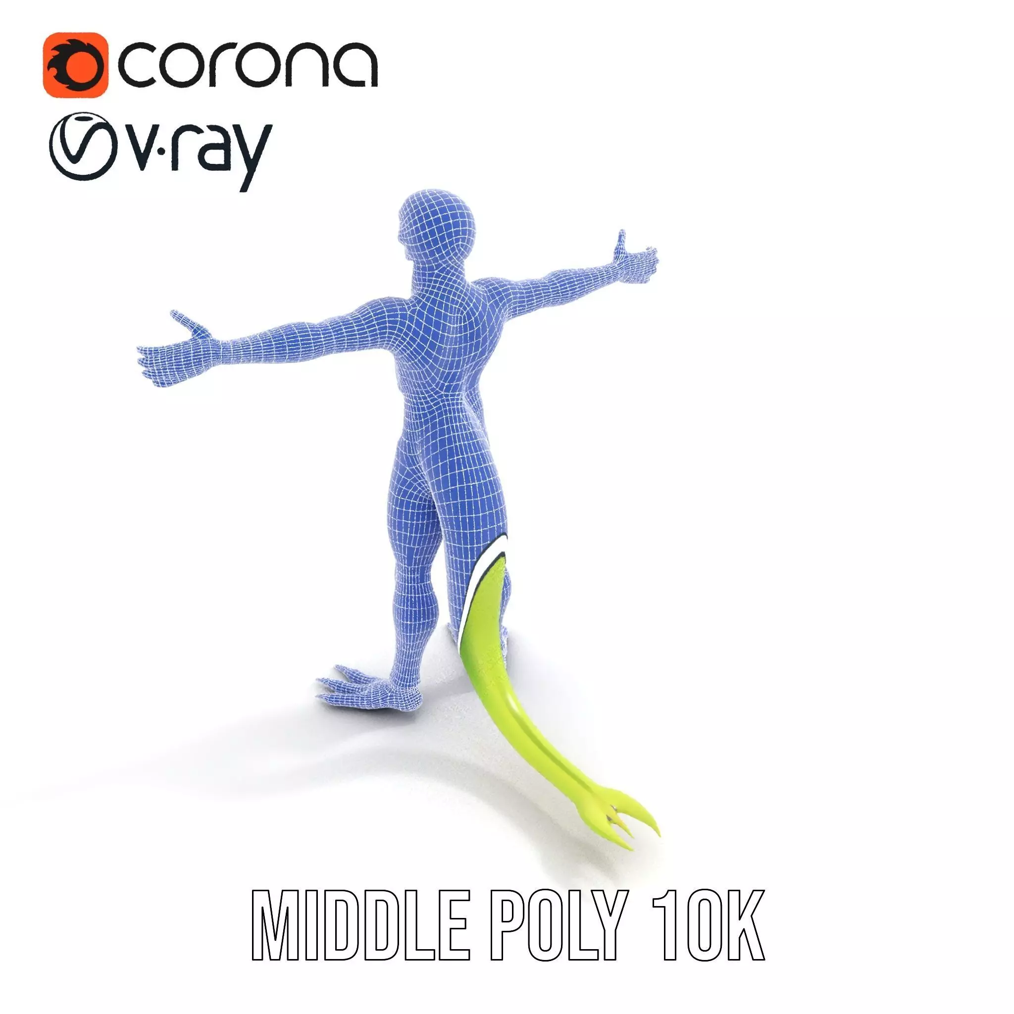 Extraterrestrial Reptilian Model Pack Low-poly 3D model_27