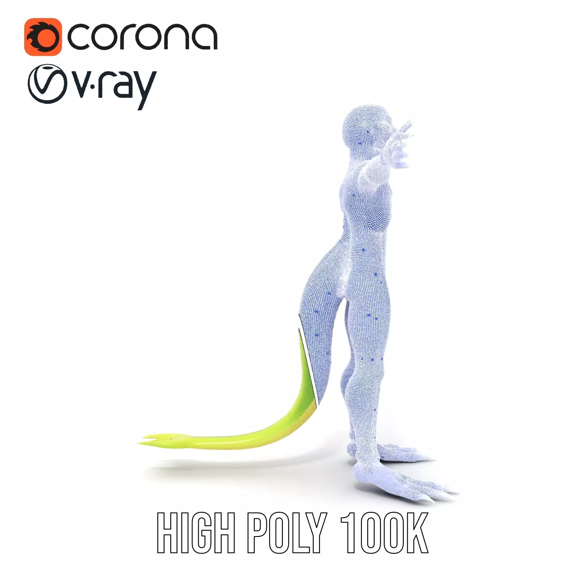 Extraterrestrial Reptilian Model Pack Low-poly 3D model_32