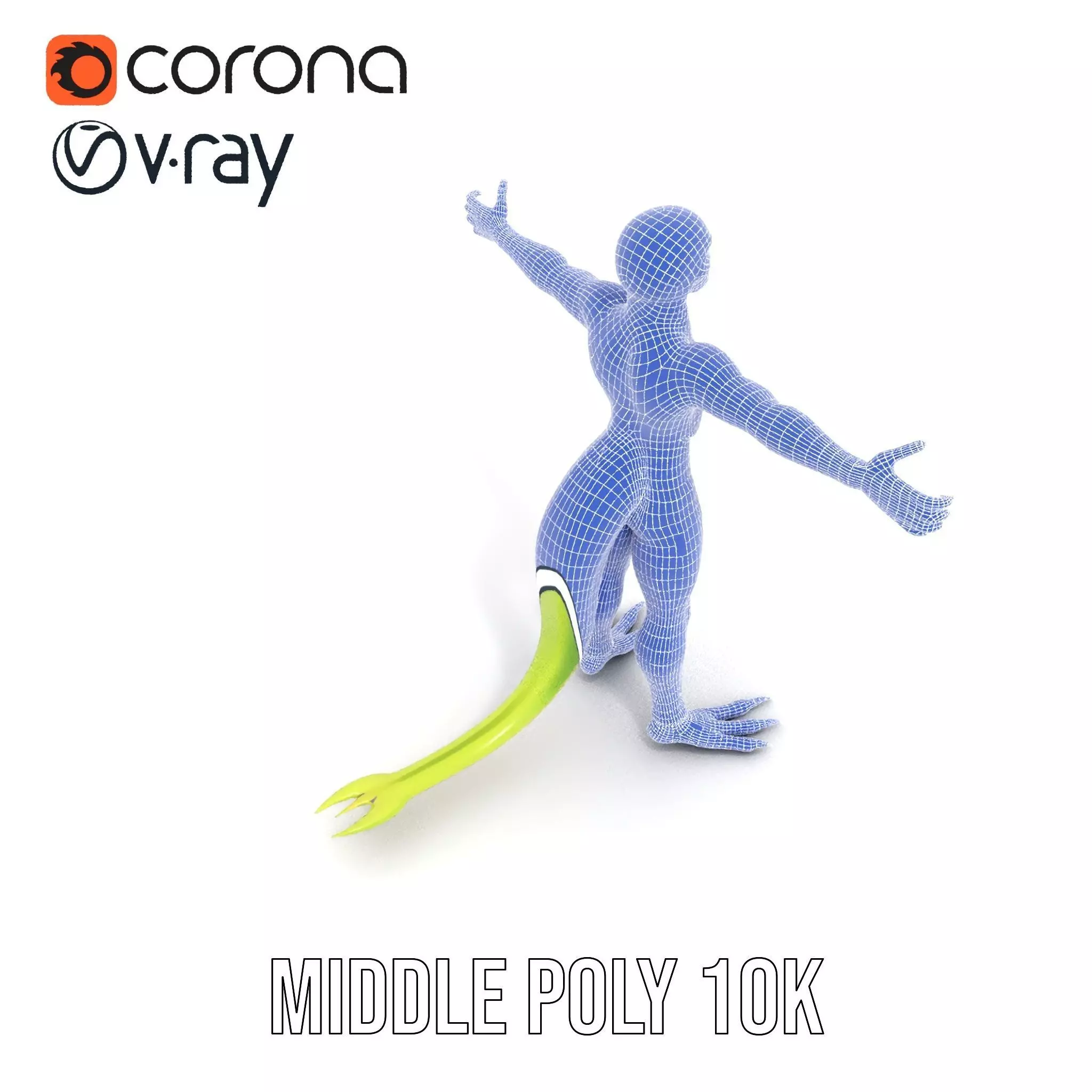 Extraterrestrial Reptilian Model Pack Low-poly 3D model_21