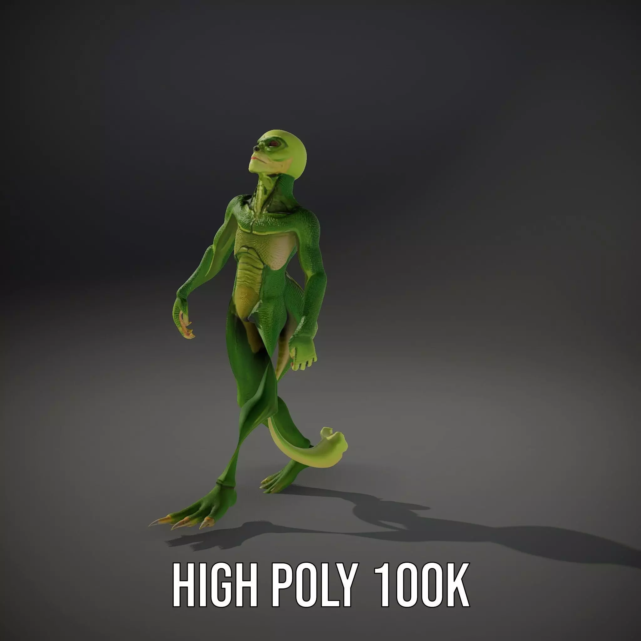 Extraterrestrial Reptilian Model Pack Low-poly 3D model_34