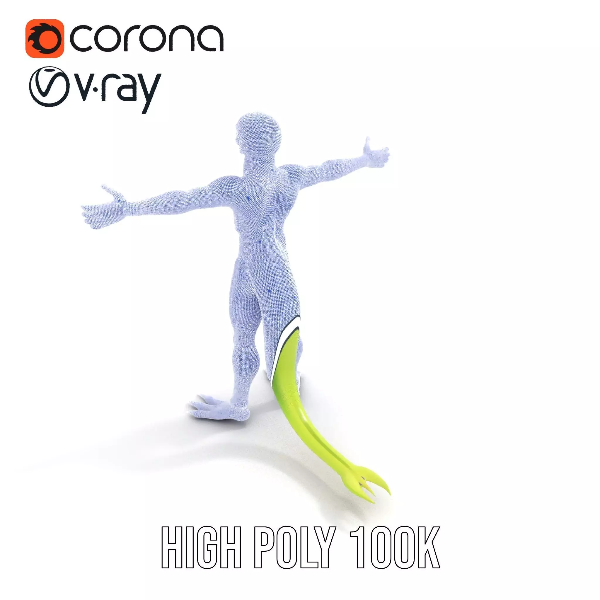 Extraterrestrial Reptilian Model Pack Low-poly 3D model_29