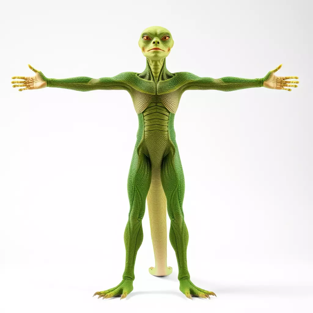 Extraterrestrial Reptilian Model Pack Low-poly 3D model_2