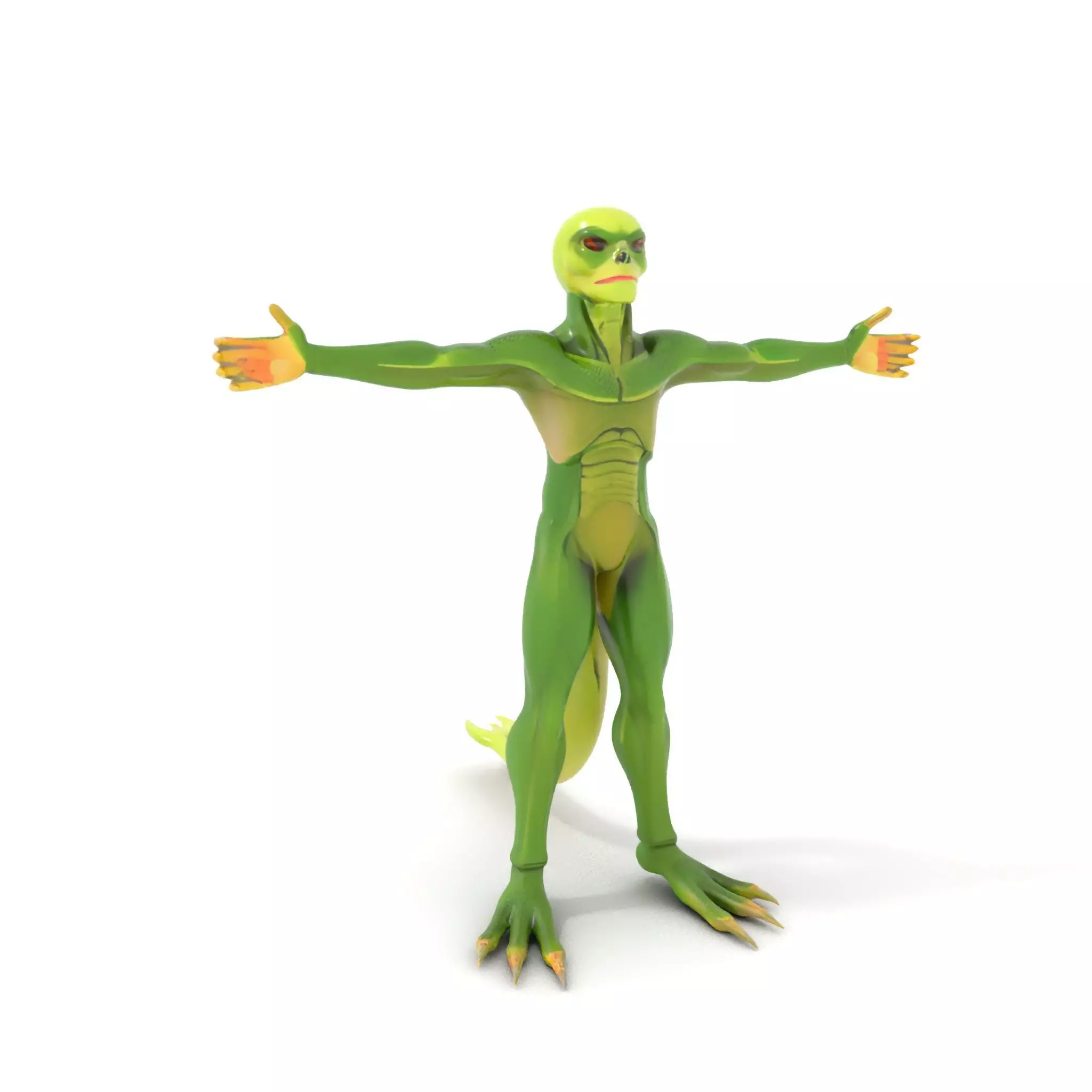 Extraterrestrial Reptilian Model Pack Low-poly 3D model_0