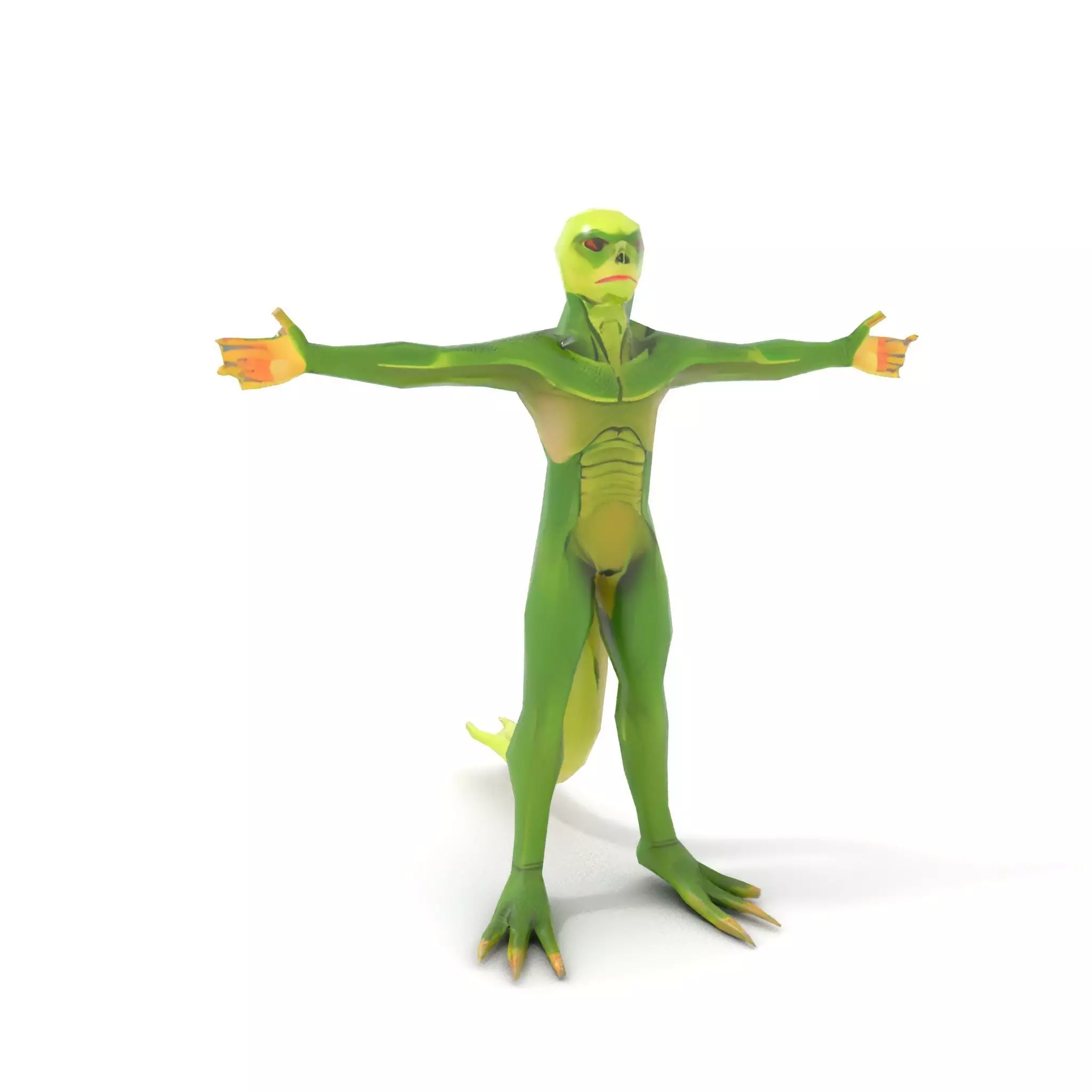 Extraterrestrial Reptilian Model Pack Low-poly 3D model_11