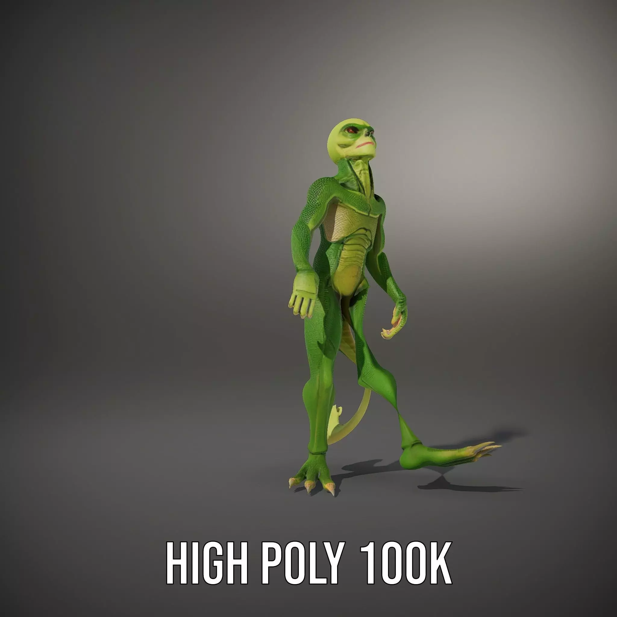 Extraterrestrial Reptilian Model Pack Low-poly 3D model_33