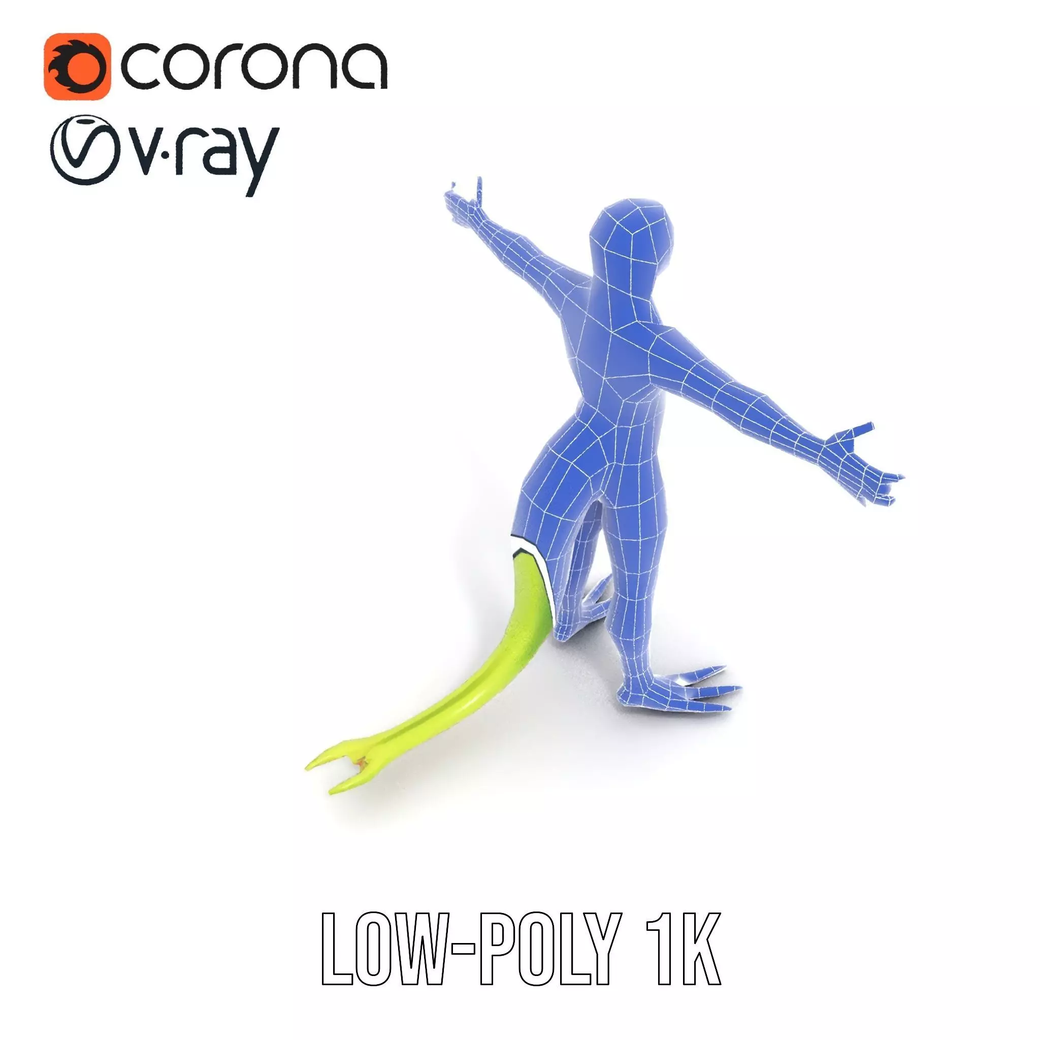 Extraterrestrial Reptilian Model Pack Low-poly 3D model_13